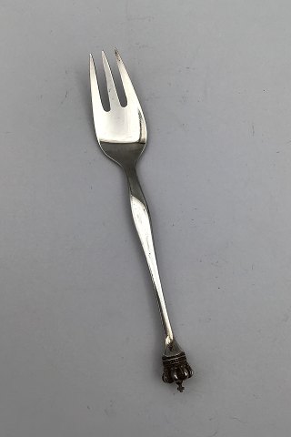 Danish Krone DGS Sterling Silver Pastry Fork