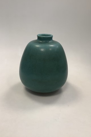 Large Saxbo Vase in a Green Harepels Glaze No 396