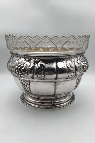 Danish Silver Fruit Bowl with glas insert (1921)