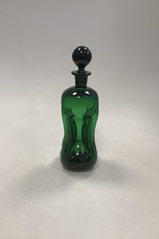 Holmegaard / Kastrup Glassworks Kluk Kluk Decanter in Green Glass with Green 
Bottle Lid