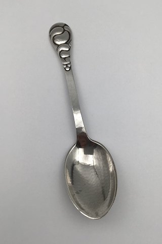 Evald Nielsen Sølv No. 4  Silver Dessert Spoon