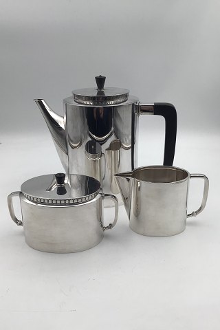 Hans Hansen Sterling Silver Coffee Set No 358 by Karl Gustav Hansen