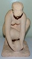 Johannes Hedegaard Clay Figurine by Johannes Hedegaard of Young Naked Girl from 
1941