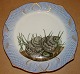 Royal Copenhagen Blue Fish Plate with Fish relief Border