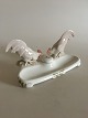 Royal Copenhagen Art Nouveau Inkwell with two chickens No 524