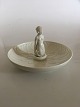 Royal Copenhagen Arno Malinowski Dish with figurine of a Girl No 12481