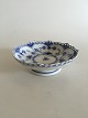 Royal Copenhagen Blue Fluted Full Lace Bowl on foot No 1023