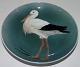Bing and Grondahl Art Nouveau Wall Plate with Stork