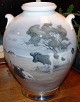 Royal Copenhagen Unique vase by Gotfred Rode from 1930 with cows