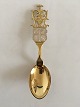 Anton Michelsen Commemorative Spoon In gilded Sterling Silver from 1914