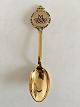 Anton Michelsen Commemorative Spoon In Gilded Sterling Silver from 1972