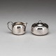Georg Jensen Sterling Silver Sugar and Creamer No 847 from 1933-1944