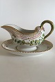 Royal Copenhagen Flora Danica Sauce Boat with attached underplate No 3556