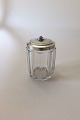 Georg Jensen Sterling Silver Lid and Crystal Glass Jar No 486