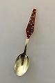 orenco Christmas Spoon 1969 made of gilded sterling silver with enamel. Measures 
16,5 cm (6 ½")