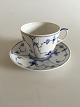Royal Copenhagen Blue Fluted Plain Large Coffee Cup and Saucer No 78