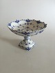 Royal Copenhagen Blue Fluted Full Lace Cake Bowl on Foot No 1020