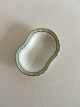 Royal Copenhagen Green Curved with Gold Oval Butter Pad No 1802