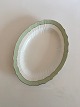Royal Copenhagen Green Curved with Gold Oval Platter No 1555