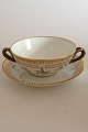 Royal Copenhagen Flora Danica Bouillon cup with saucer No 3612