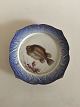 Royal Copenhagen Blue Fish Plate with Gold No 1212/3002