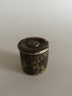 Small Stonware Jar with Lid. PBL.