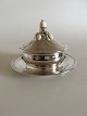 Georg Jensen Sterling Silver Caviar Bowl with attached Tray No 44