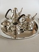 Georg Jensen Sterling Silver Henning Koppel Tea and Coffee Set with Tray No 1017