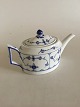 Royal Copenhagen Blue Fluted Plain Oval Teapot with Lid No 255