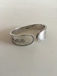 Hans Hansen Sterling Silver Napkin Ring with Flower Motif