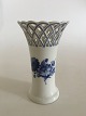 Royal Copenhagen "Blue Flower Braided" Vase with Lace Border