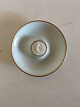 Bing & Grondahl Ashtray No. 1291 with Bisque Angel Ornament and Gold Border