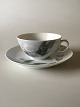 Royal Copenhagen Art Nouveau Tea Cup and Saucer No. 161/9067