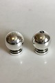 Georg Jensen Sterling Silver Pyramid Salt and Pepper Shakers No 632