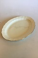 Royal Copenhagen Creme Curved with Gold (Pattern 1235) Large Oval Dish No 1558