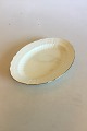 Royal Copenhagen Creme Curved with Gold (Pattern 1235) Oval Dish No 1555