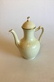 Royal Copenhagen Creme Curved with Gold (Pattern 1235) Coffee Pot No 1794