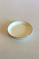 Royal Copenhagen Creme Curved with Gold (Pattern 1235) Ashtray No 2422