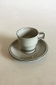Bing and Grondahl Stoneware Columbia Coffee Cup and Saucer No 305