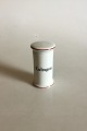 Bing & Grondahl Esdragon (Tarragon) Spice Jar No 497 from the Apothecary 
Collection