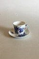 Royal Copenhagen Blue Flower Curved Mocca Cup with Saucer No 1546