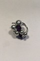 Georg Jensen Sterling Silver Ring Moonlight Grapes with Onyx (large)