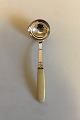 Evald Nielsen 830 Silver Gravy Ladle with handles of Ivory