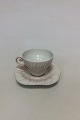 Royal Copenhagen Pink Triton Coffee Cup with Saucer No 14194