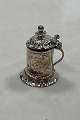 Miniature beer mug in silver 19th century