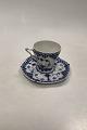 Royal Copenhagen Blue Fluted Full Lace Coffee Cup No 1036