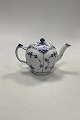 Royal Copenhagen Blue Fluted Half Lace Small Tea Pot No 610