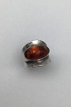 Niels Erik From Sterling Silver Ring Amber