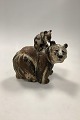Arne Ingdam ceramic Figurine of Bear and Bear cub