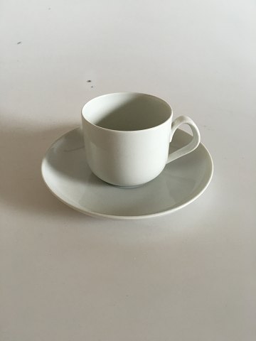 White Henning Koppel Coffee Cup and Saucer No 305